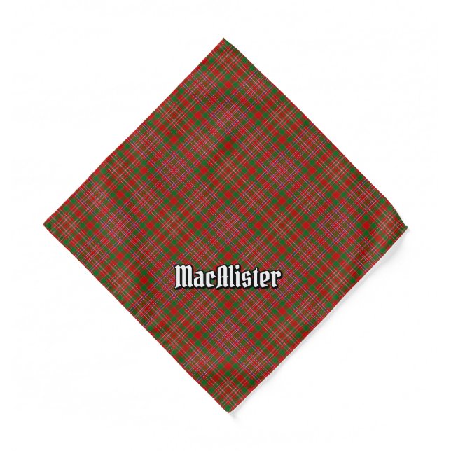 Clan MacAlister Tartan Bandana (Front)
