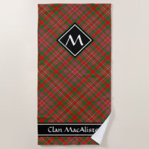 Clan MacAlister Tartan Beach Towel