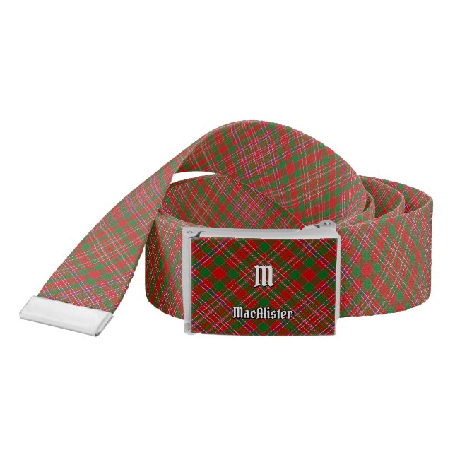 Clan MacAlister Tartan Belt (Snake)