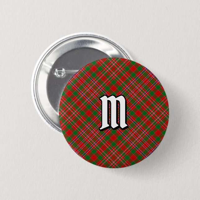 Clan MacAlister Tartan Button (Front & Back)