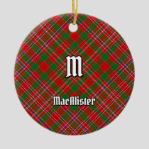 Clan MacAlister Tartan Ceramic Ornament