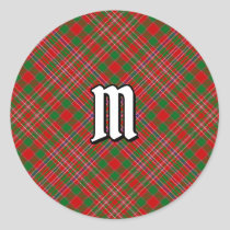 Clan MacAlister Tartan Classic Round Sticker