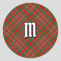 Clan MacAlister Tartan Classic Round Sticker