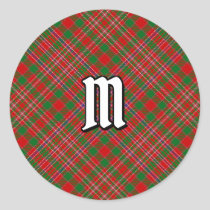 Clan MacAlister Tartan Classic Round Sticker