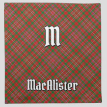 Clan MacAlister Tartan Cloth Napkin