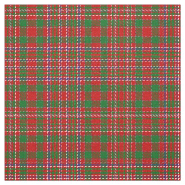 Clan MacAlister Tartan Fabric (Swatch)