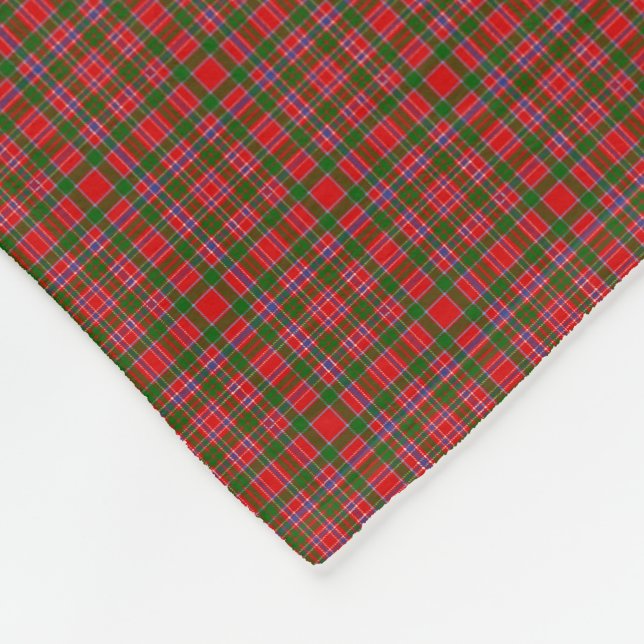 Clan MacAlister Tartan Fleece Blanket (Corner)