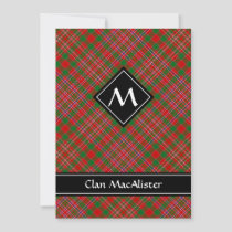 Clan MacAlister Tartan Invitation