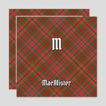 Clan MacAlister Tartan Invitation