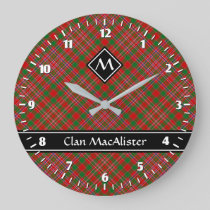 Clan MacAlister Tartan Large Clock