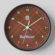 Clan MacAlister Tartan Large Clock