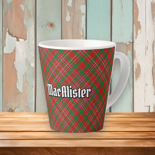 Clan MacAlister Tartan Latte Mug