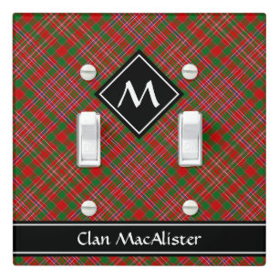 Clan MacAlister Tartan Light Switch Cover