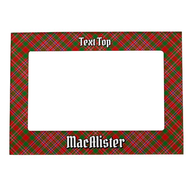 Clan MacAlister Tartan Magnetic Frame (Front)