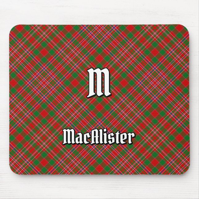 Clan MacAlister Tartan Mouse Pad (Front)
