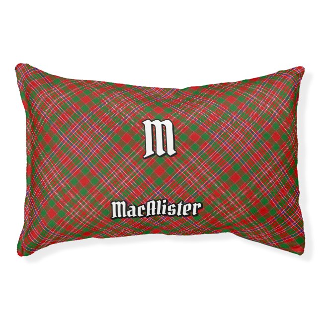 Clan MacAlister Tartan Pet Bed (Front)