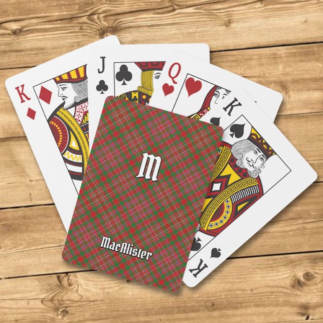 Clan MacAlister Tartan Playing Cards (Creator Uploaded)