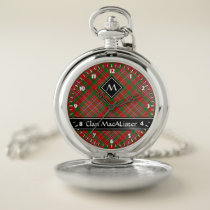 Clan MacAlister Tartan Pocket Watch