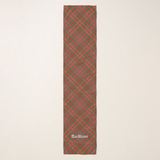 Clan MacAlister Tartan Scarf (Front)