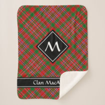 Clan MacAlister Tartan Sherpa Blanket