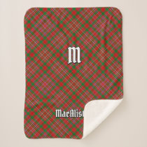 Clan MacAlister Tartan Sherpa Blanket