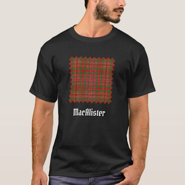 Clan MacAlister Tartan T-Shirt (Front)