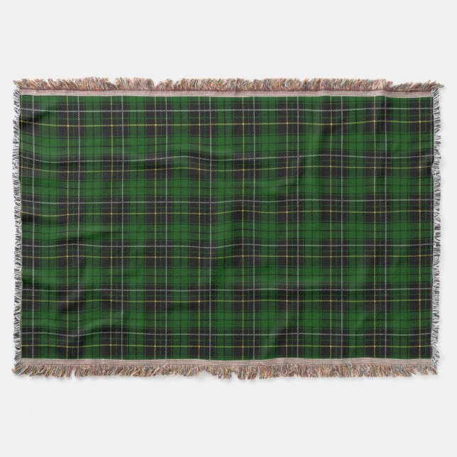 Clan MacAlpine Tartan Throw Blanket (Front)