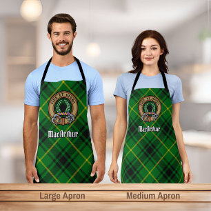 Clan MacArthur Crest over Tartan Apron