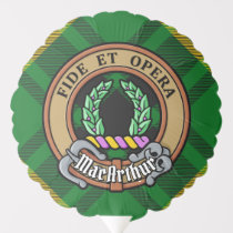 Clan MacArthur Crest over Tartan Balloon