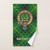 Clan MacArthur Crest over Tartan Bath Towel Set