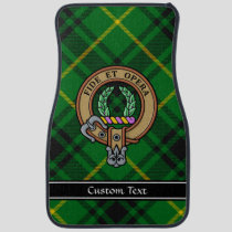Clan MacArthur Crest over Tartan Car Floor Mat