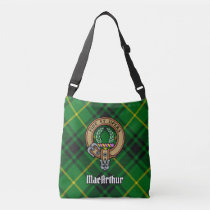 Clan MacArthur Crest over Tartan Crossbody Bag