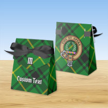 Clan MacArthur Crest over Tartan Favor Box