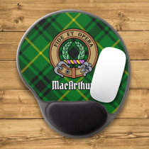 Clan MacArthur Crest over Tartan Gel Mouse Pad