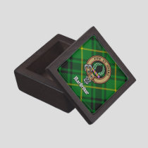 Clan MacArthur Crest over Tartan Gift Box