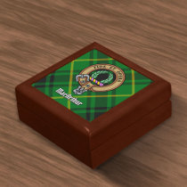 Clan MacArthur Crest over Tartan Gift Box