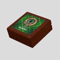 Clan MacArthur Crest over Tartan Gift Box