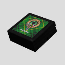 Clan MacArthur Crest over Tartan Gift Box