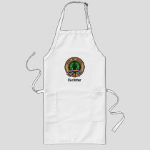 Clan MacArthur Crest over Tartan Long Apron