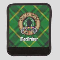 Clan MacArthur Crest over Tartan Luggage Handle Wrap