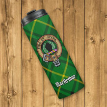 Clan MacArthur Crest over Tartan Thermal Tumbler