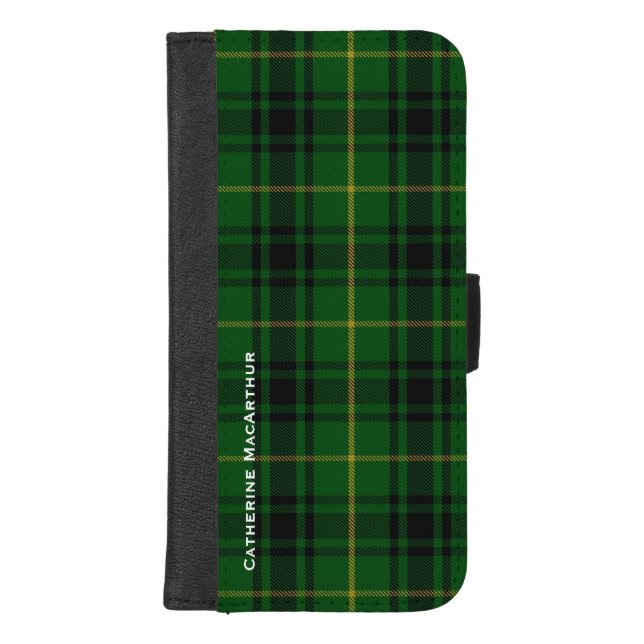 Clan MacArthur Plaid  iPhone Wallet Case (Front)