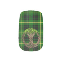 Clan MacArthur Tartan And Celtic Tree Of Life Minx Nail Wraps Clan MacArthur Tartan And Celtic Tree Of Life Minx Nail Wraps