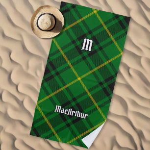 Clan MacArthur Tartan Beach Towel