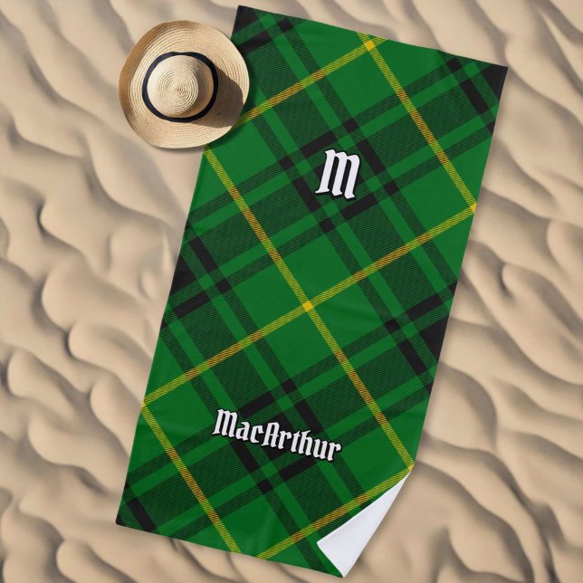 Clan MacArthur Tartan Beach Towel (Creator Uploaded)