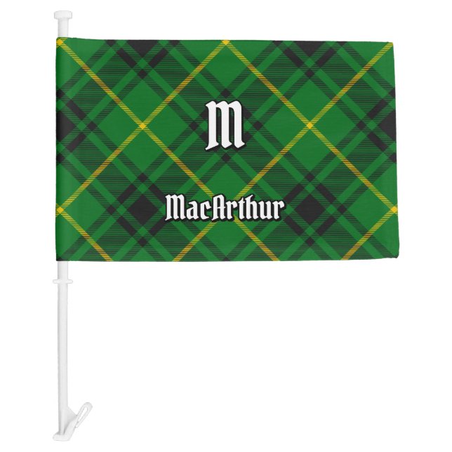 Clan MacArthur Tartan Car Flag (Front)
