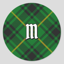 Clan MacArthur Tartan Classic Round Sticker