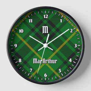 Clan MacArthur Tartan Clock