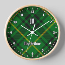 Clan MacArthur Tartan Clock