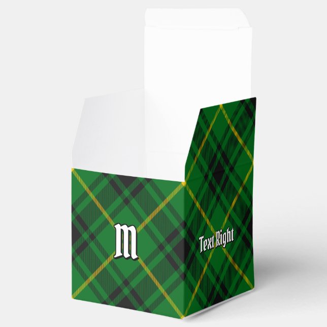 Clan MacArthur Tartan Favor Boxes (Opened)